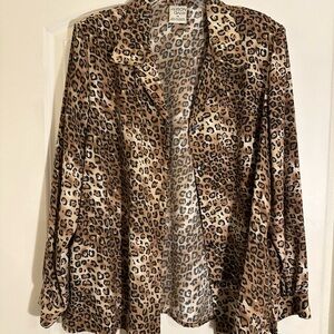 Allison Daley Leopard Print Blouse